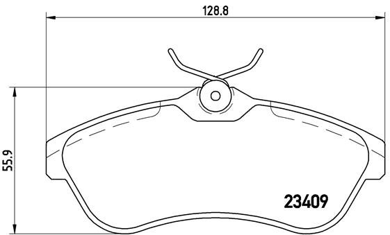 BREMBO Súprava brzdových doštičiek P 61 075