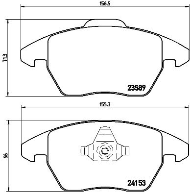 BREMBO Súprava brzdových doštičiek P 61 076X