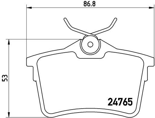 BREMBO Sada brzdových doštičiek P 61 084