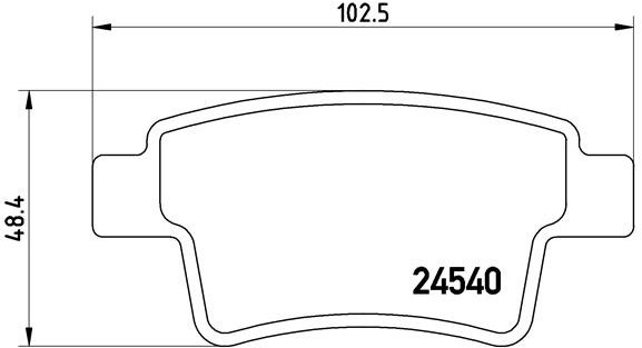 BREMBO Sada brzdových doštičiek P 61 085