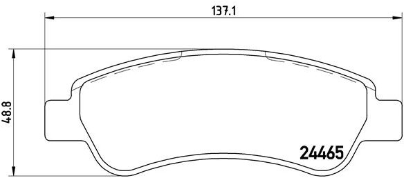 BREMBO Sada brzdových doštičiek P 61 091