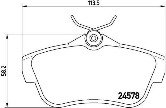 BREMBO Sada brzdových doštičiek P 61 095