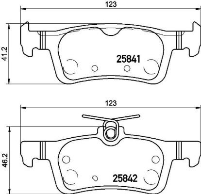 BREMBO Sada brzdových doštičiek P 61 121