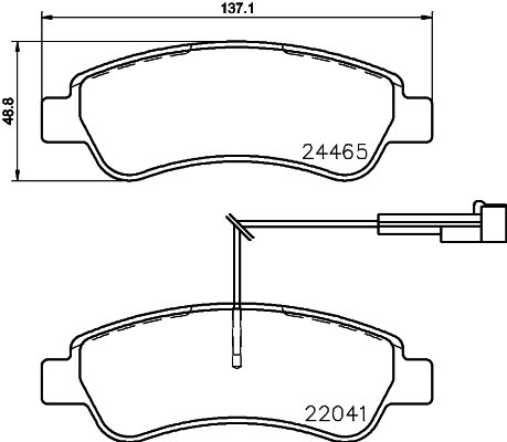 BREMBO Sada brzdových doštičiek P 61 125