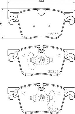 BREMBO Sada brzdových doštičiek P 61 127