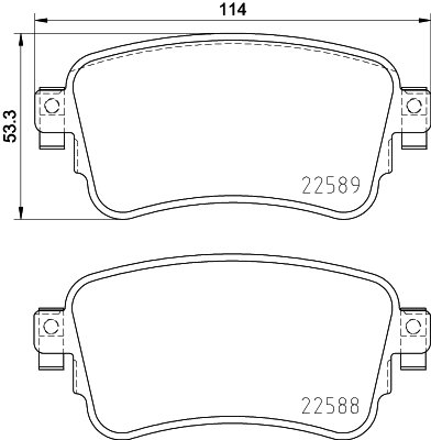 BREMBO Sada brzdových doštičiek P 61 133