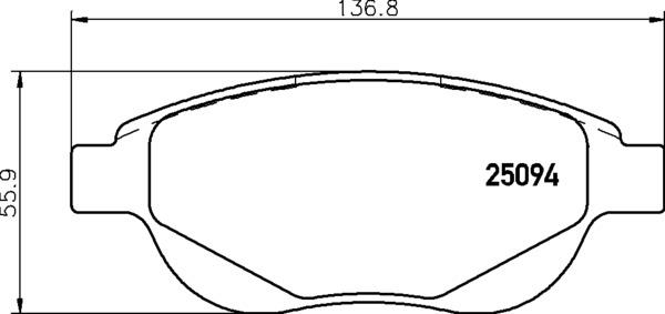 BREMBO Sada brzdových doštičiek P 61 137