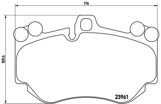 BREMBO Sada brzdových doštičiek P 65 016