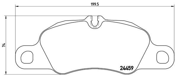 BREMBO Sada brzdových doštičiek P 65 019