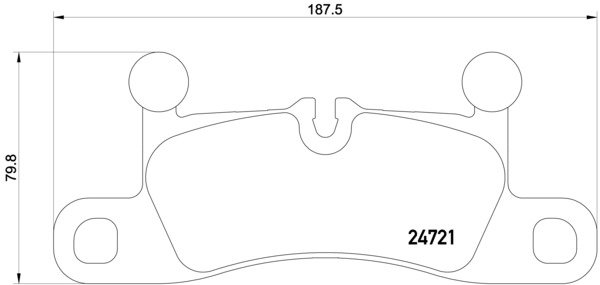 BREMBO Sada brzdových doštičiek P 65 027
