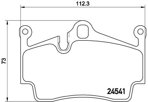 BREMBO Sada brzdových doštičiek P 65 028