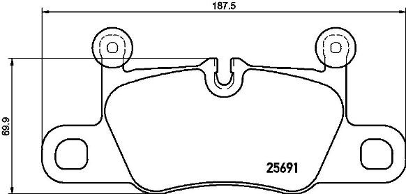 BREMBO Súprava brzdových doštičiek P 65 031