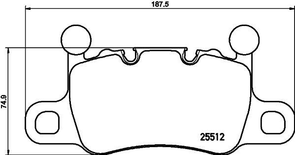 BREMBO Súprava brzdových doštičiek P 65 038