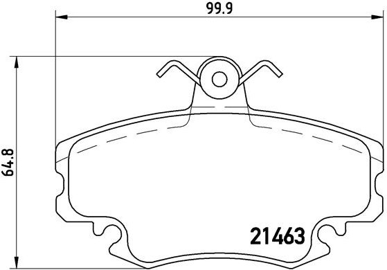 BREMBO Sada brzdových doštičiek P 68 008
