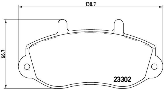 BREMBO Sada brzdových doštičiek P 68 025