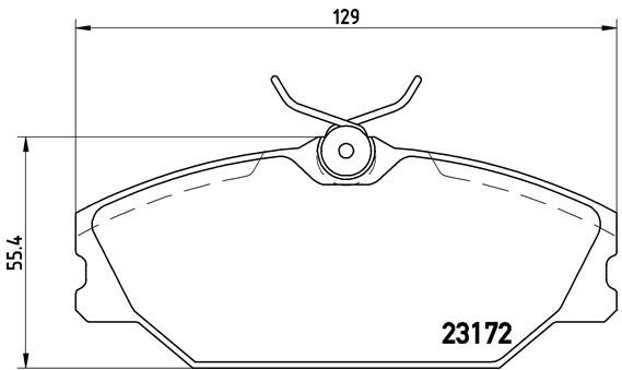 BREMBO Sada brzdových doštičiek P 68 027