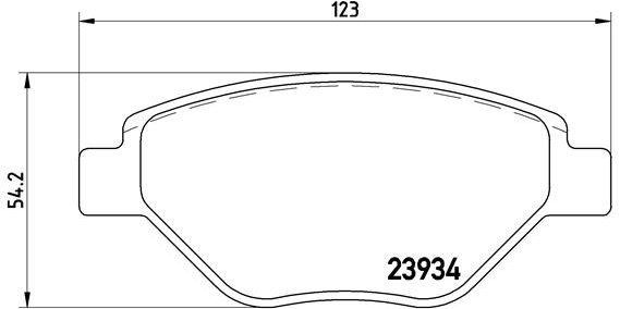 BREMBO Sada brzdových doštičiek P 68 031