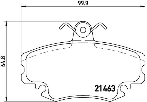 BREMBO Sada brzdových doštičiek P 68 038