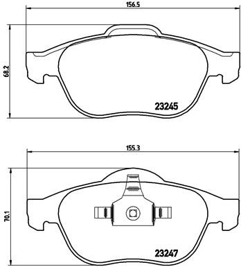 BREMBO Sada brzdových doštičiek P 68 040
