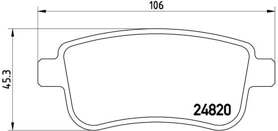 BREMBO Súprava brzdových doštičiek P 68 041