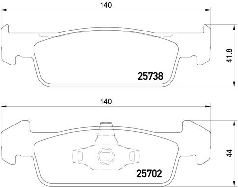 BREMBO Sada brzdových doštičiek P 68 060