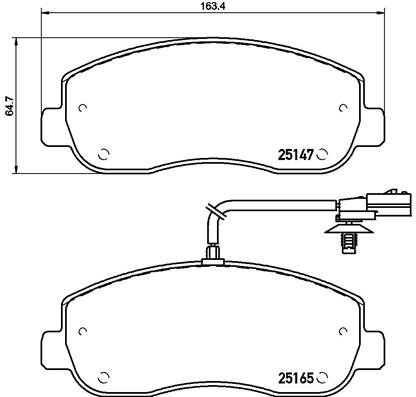 BREMBO Sada brzdových doštičiek P 68 062