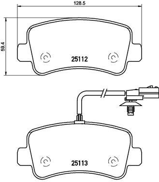 BREMBO Sada brzdových doštičiek P 68 063