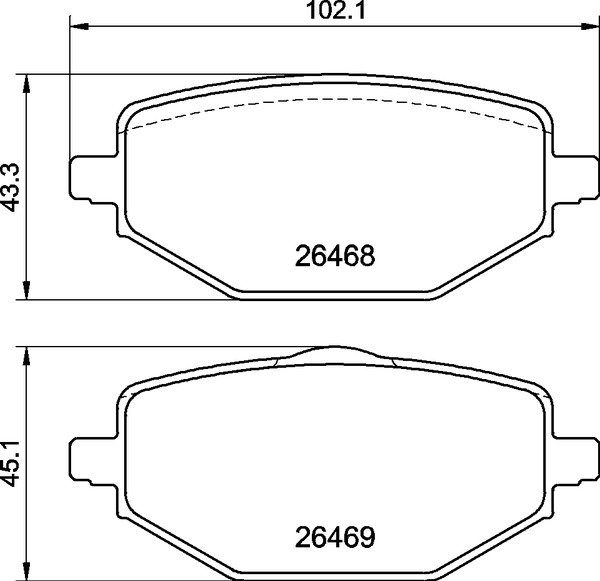 BREMBO Brzdové doštičky P 68 076
