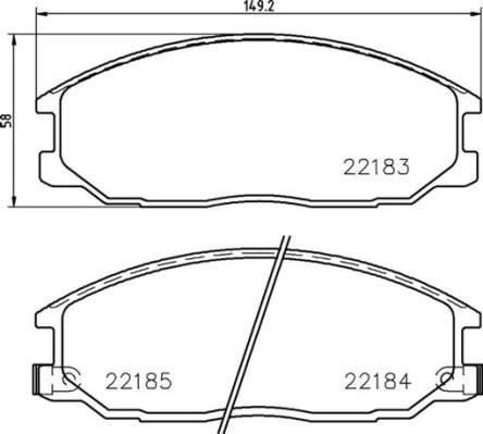 BREMBO Sada brzdových doštičiek P 77 002