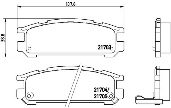 BREMBO Sada brzdových doštičiek P 78 005