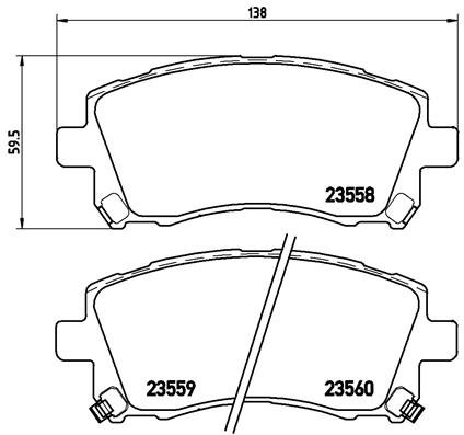 BREMBO Sada brzdových doštičiek P 78 010