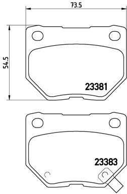 BREMBO Súprava brzdových doštičiek P 78 016