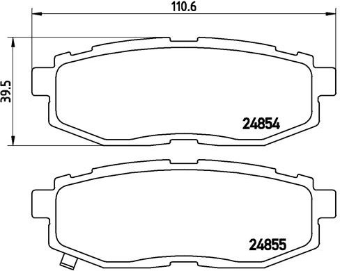 BREMBO Sada brzdových doštičiek P 78 018