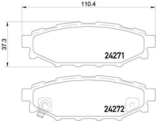 BREMBO Sada brzdových doštičiek P 78 020
