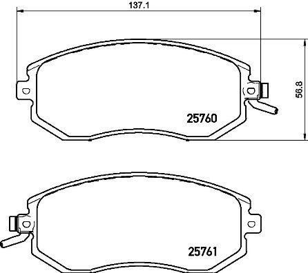 BREMBO Súprava brzdových doštičiek P 78 021