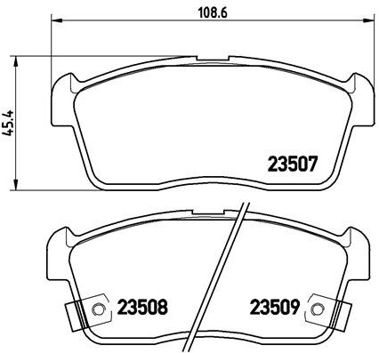 BREMBO Sada brzdových doštičiek P 79 012