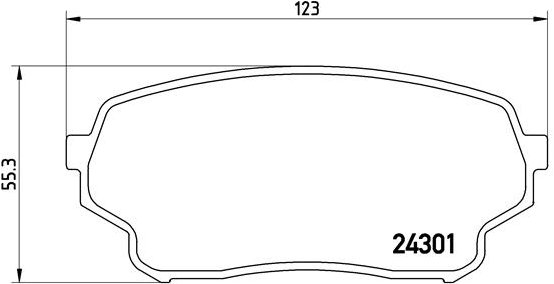 BREMBO Sada brzdových doštičiek P 79 019