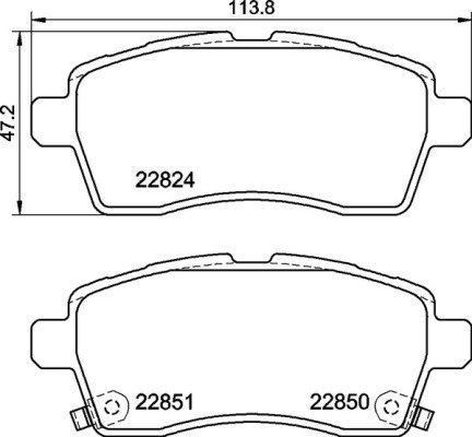 BREMBO Sada brzdových doštičiek P 79 037