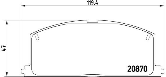 BREMBO Súprava brzdových doštičiek P 83 011