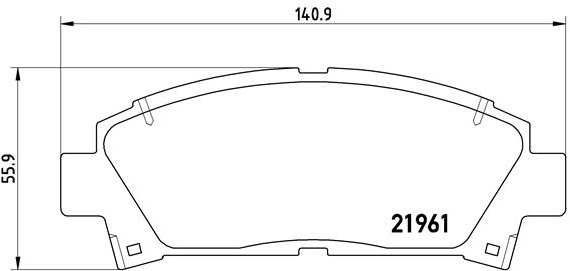 BREMBO Súprava brzdových doštičiek P 83 028