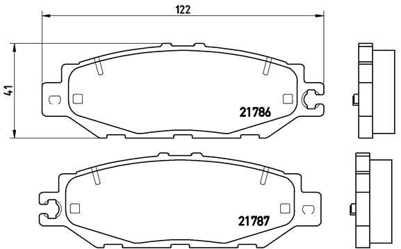 BREMBO Súprava brzdových doštičiek P 83 036