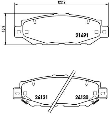 BREMBO Súprava brzdových doštičiek P 83 038