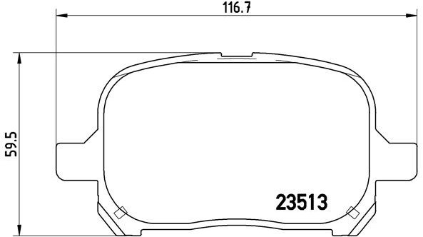 BREMBO Súprava brzdových doštičiek P 83 040