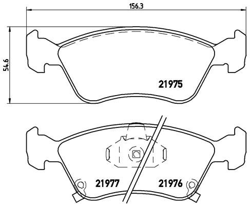 BREMBO Sada brzdových doštičiek P 83 041