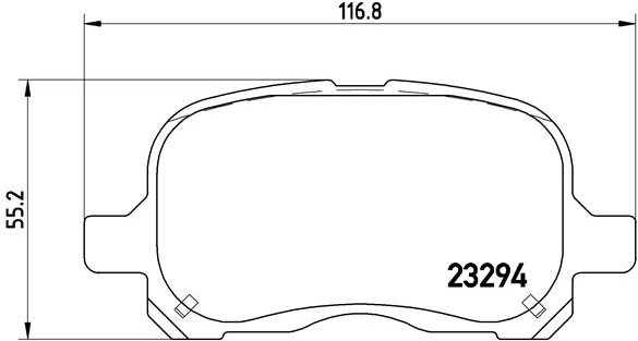 BREMBO Súprava brzdových doštičiek P 83 044