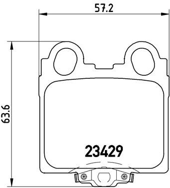 BREMBO Súprava brzdových doštičiek P 83 045