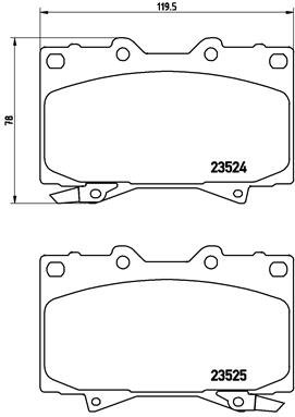 BREMBO Sada brzdových doštičiek P 83 048
