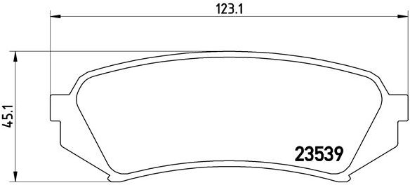 BREMBO Sada brzdových doštičiek P 83 049
