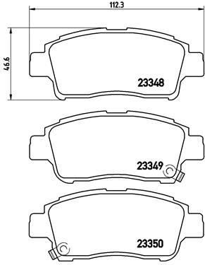 BREMBO Sada brzdových doštičiek P 83 050