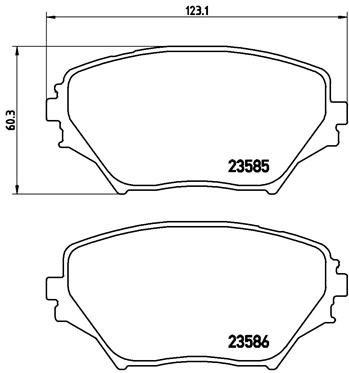 BREMBO Sada brzdových doštičiek P 83 055